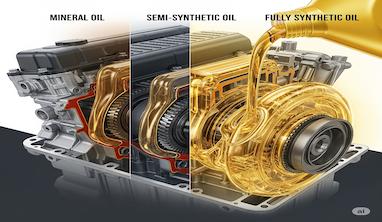 «مقایسه علمی انواع روغن موتور: معدنی، نیمه‌سنتتیک و تمام‌سنتتیک + راهنمای انتخاب»